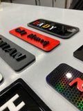 Custom 3D Number Plates